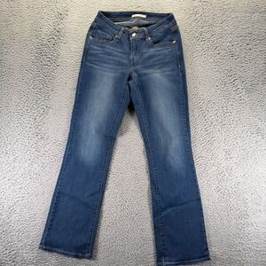 Levi's 529 Jeans Womens 4 Blue Cotton Denim Bootcut Curvy Faded Workwear Stretch